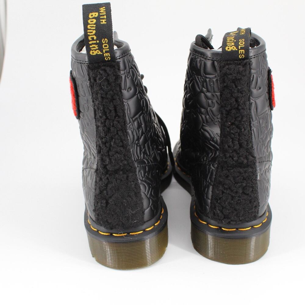 DOC DR. MARTENS X BEARBRICK MEDICOM TOY 1460 BOOTS SIZE 7UK PREOWED WITH BOX - Picture 4 of 11